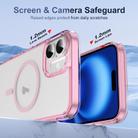 For iPhone 16 Translucent Frosted MagSafe Phone Case with AI Button(Pink) - 3