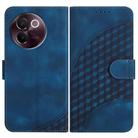 For vivo V30e Elephant Head Embossed Phone Leather Case with Lanyard(Royal Blue) - 1
