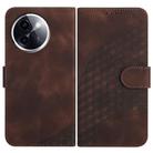 For vivo Y200i Elephant Head Embossed Phone Leather Case with Lanyard(Coffee) - 1
