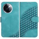 For vivo Y200i Elephant Head Embossed Phone Leather Case with Lanyard(Light Blue) - 1