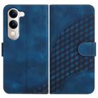 For vivo Y29s 5G / Y04 4G Global Elephant Head Embossed Phone Leather Case with Lanyard(Royal Blue) - 1