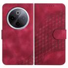 For vivo iQOO Z10 / T4 / Y300 Pro Elephant Head Embossed Phone Leather Case with Lanyard(Rose Red) - 1