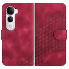 For vivo Y400 Pro 5G Elephant Head Embossed Phone Leather Case with Lanyard(Rose Red) - 1