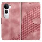 For vivo Y400 Pro 5G Elephant Head Embossed Phone Leather Case with Lanyard(Pink) - 1