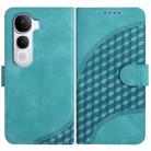 For vivo Y400 Pro 5G Elephant Head Embossed Phone Leather Case with Lanyard(Light Blue) - 1