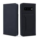 For Samsung Galaxy S10 Strong Magnetism Liquid Feel Horizontal Flip Leather Case with Holder & Card Slots & Wallet(Black) - 2