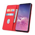 For Samsung Galaxy S10 Strong Magnetism Liquid Feel Horizontal Flip Leather Case with Holder & Card Slots & Wallet(Red) - 3