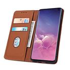 For Samsung Galaxy S10 Strong Magnetism Liquid Feel Horizontal Flip Leather Case with Holder & Card Slots & Wallet(Brown) - 3