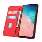 For Samsung Galaxy S10e Strong Magnetism Liquid Feel Horizontal Flip Leather Case with Holder & Card Slots & Wallet(Red) - 3