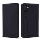 For Samsung Galaxy Note10 Strong Magnetism Liquid Feel Horizontal Flip Leather Case with Holder & Card Slots & Wallet(Black) - 2