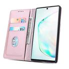 For Samsung Galaxy Note10 Strong Magnetism Liquid Feel Horizontal Flip Leather Case with Holder & Card Slots & Wallet(Rose Gold) - 3