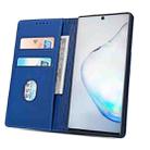 For Samsung Galaxy Note10+ Strong Magnetism Liquid Feel Horizontal Flip Leather Case with Holder & Card Slots & Wallet(Blue) - 3