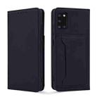 For Samsung Galaxy A31 Strong Magnetism Liquid Feel Horizontal Flip Leather Case with Holder & Card Slots & Wallet(Black) - 2