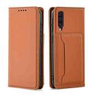For Samsung Galaxy A50s Strong Magnetism Liquid Feel Horizontal Flip Leather Case with Holder & Card Slots & Wallet(Brown) - 2