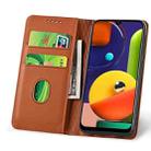 For Samsung Galaxy A50s Strong Magnetism Liquid Feel Horizontal Flip Leather Case with Holder & Card Slots & Wallet(Brown) - 3