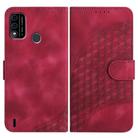 For Itel A48 Elephant Head Embossed Phone Leather Case with Lanyard(Rose Red) - 1