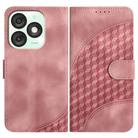 For Itel A50 Elephant Head Embossed Phone Leather Case with Lanyard(Pink) - 1