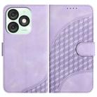 For Itel A50 Elephant Head Embossed Phone Leather Case with Lanyard(Light Purple) - 1
