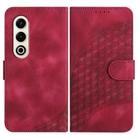 For Itel S25 Elephant Head Embossed Phone Leather Case with Lanyard(Rose Red) - 1