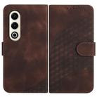 For Itel S25 Elephant Head Embossed Phone Leather Case with Lanyard(Coffee) - 1