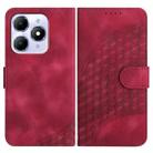 For Itel A90 Elephant Head Embossed Phone Leather Case with Lanyard(Rose Red) - 1