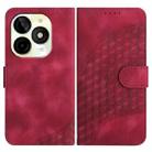For Itel P65C Elephant Head Embossed Phone Leather Case with Lanyard(Rose Red) - 1