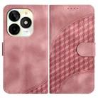 For Itel P65C Elephant Head Embossed Phone Leather Case with Lanyard(Pink) - 1