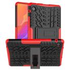 For Huawei MatePad T 8 Tire Texture Shockproof TPU + PC Protective Case with Holder(Red) - 1