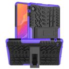 For Huawei MatePad T 8 Tire Texture Shockproof TPU + PC Protective Case with Holder(Purple) - 1