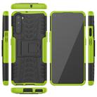 For OnePlus Nord Tire Texture Shockproof TPU + PC Protective Case with Holder(Green) - 2