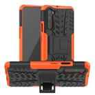 For OnePlus Nord Tire Texture Shockproof TPU + PC Protective Case with Holder(Orange) - 1