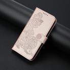 For Itel A48 Datura Flower Embossed Flip Leather Phone Case(Rose Gold) - 2