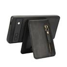 For Google Pixel 6 Zipper Wallet Split MagSafe Leather Back Phone Case(Black) - 3