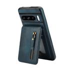 For Google Pixel 8 Pro Zipper Wallet Split MagSafe Leather Back Phone Case(Blue) - 2