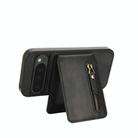 For Google Pixel 9 Pro XL Zipper Wallet Split MagSafe Leather Back Phone Case(Black) - 3