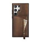 For Samsung Galaxy S24 Ultra 5G Zipper Wallet Split MagSafe Leather Back Phone Case(Brown) - 2