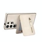 For Samsung Galaxy S23 Ultra 5G Zipper Wallet Split MagSafe Leather Back Phone Case(White) - 3