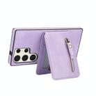 For Samsung Galaxy S23 Ultra 5G Zipper Wallet Split MagSafe Leather Back Phone Case(Purple) - 3