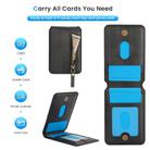 For Samsung Galaxy Note20 Zipper Wallet Split MagSafe Leather Back Phone Case(Black) - 3