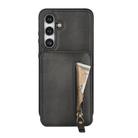 For Samsung Galaxy S24 5G Zipper Wallet Split MagSafe Leather Back Phone Case(Black) - 2