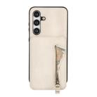 For Samsung Galaxy S24+ 5G Zipper Wallet Split MagSafe Leather Back Phone Case(White) - 2