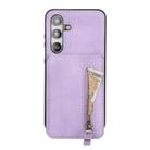 For Samsung Galaxy S24+ 5G Zipper Wallet Split MagSafe Leather Back Phone Case(Purple) - 2