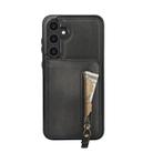 For Samsung Galaxy S23 FE 5G Zipper Wallet Split MagSafe Leather Back Phone Case(Black) - 2