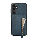 For Samsung Galaxy S23 FE 5G Zipper Wallet Split MagSafe Leather Back Phone Case(Blue) - 2