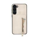 For Samsung Galaxy S23 5G Zipper Wallet Split MagSafe Leather Back Phone Case(White) - 2