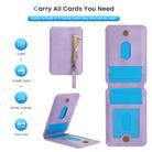 For Samsung Galaxy S23 5G Zipper Wallet Split MagSafe Leather Back Phone Case(Purple) - 3