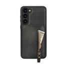 For Samsung Galaxy S23+ 5G Zipper Wallet Split MagSafe Leather Back Phone Case(Black) - 2