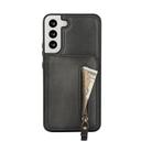 For Samsung Galaxy S21 FE 5G Zipper Wallet Split MagSafe Leather Back Phone Case(Black) - 2
