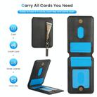 For Samsung Galaxy S21+ 5G Zipper Wallet Split MagSafe Leather Back Phone Case(Black) - 3
