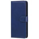 For Huawei Nova 7 SE 2 in 1 Solid Color Detachable PU Leather Case with Card Slots & Magnetic Holder & Photo Frame & Wallet & Strap(Blue) - 2